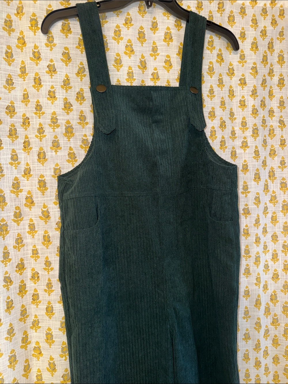 Corduroy Overalls - Dark Green